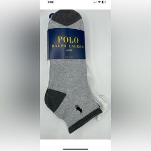 Ralph Lauren Grey & Dark Grey Ankle Socks - 4 Pack